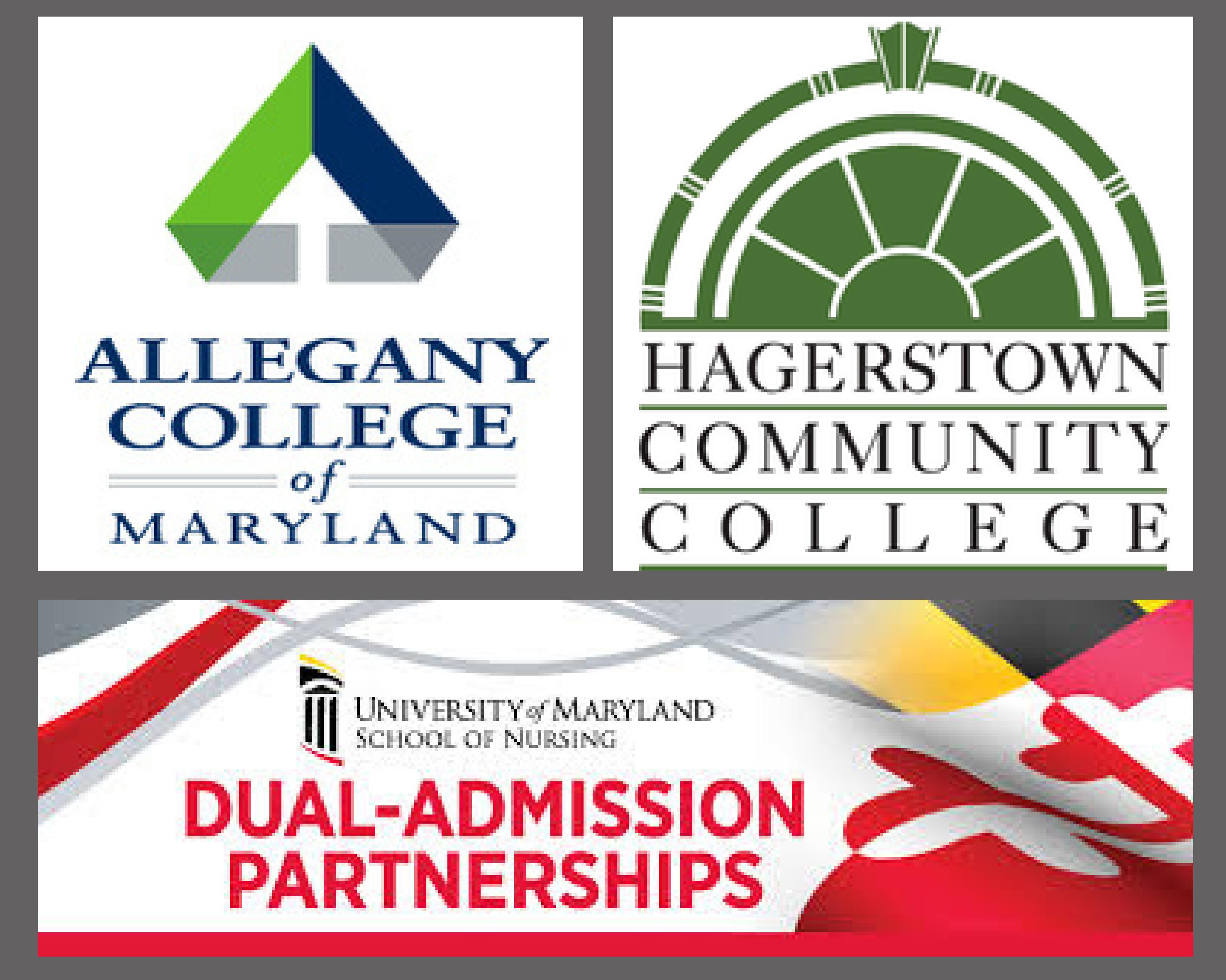 Partnerships with Hagerstown Community College and Allegany College of Maryland mean any Maryland student enrolled in an Associate Degree in Nursing program can begin earning credits toward their Bachelor of Science in Nursing at the University of Maryland School of Nursing. 