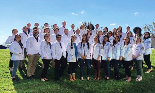 Students in the Physician Assistant Program have transitioned to Pharmacy Hall, where they use classrooms, study and lounge space, lockers, and a clinical examination suite.