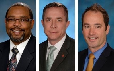 USM Regents' Faculty Award winners (l-r): Gregory Carey, David Marcozzi, and Joseph Scalea