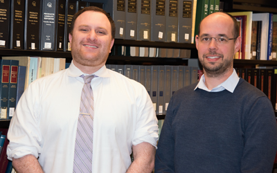 (l-r) Ben Yelin, JD, CHHS senior law and policy analyst, and Marcus Rauschecker, JD, CHHS program director. 