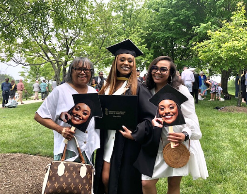 The family of Jazmin Morant joins in celebrating her newly earned Master of Social Work degree.