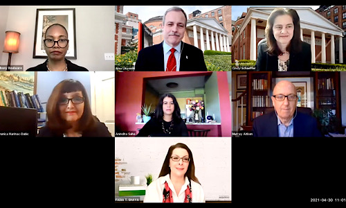 Top row, from left: Emily Boulware, Alex Likowski, Cindy Schaeffer. Middle row, from left: Danica Marinac-Dabic, Anindita Saha, Murray Aitken. Bottom: Fadia Shaya.