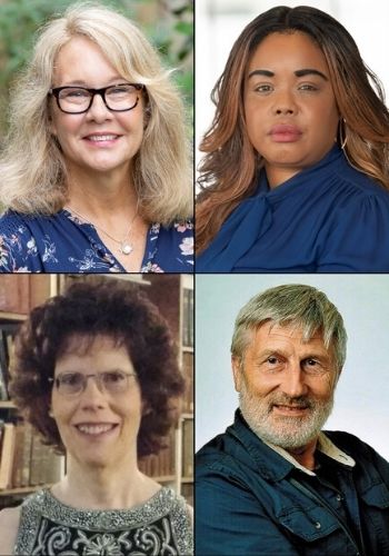 Clockwise from top left: Mary Beth Gallico, Mishawn Smith, Norbert Myslinski, and Judith Edelman.