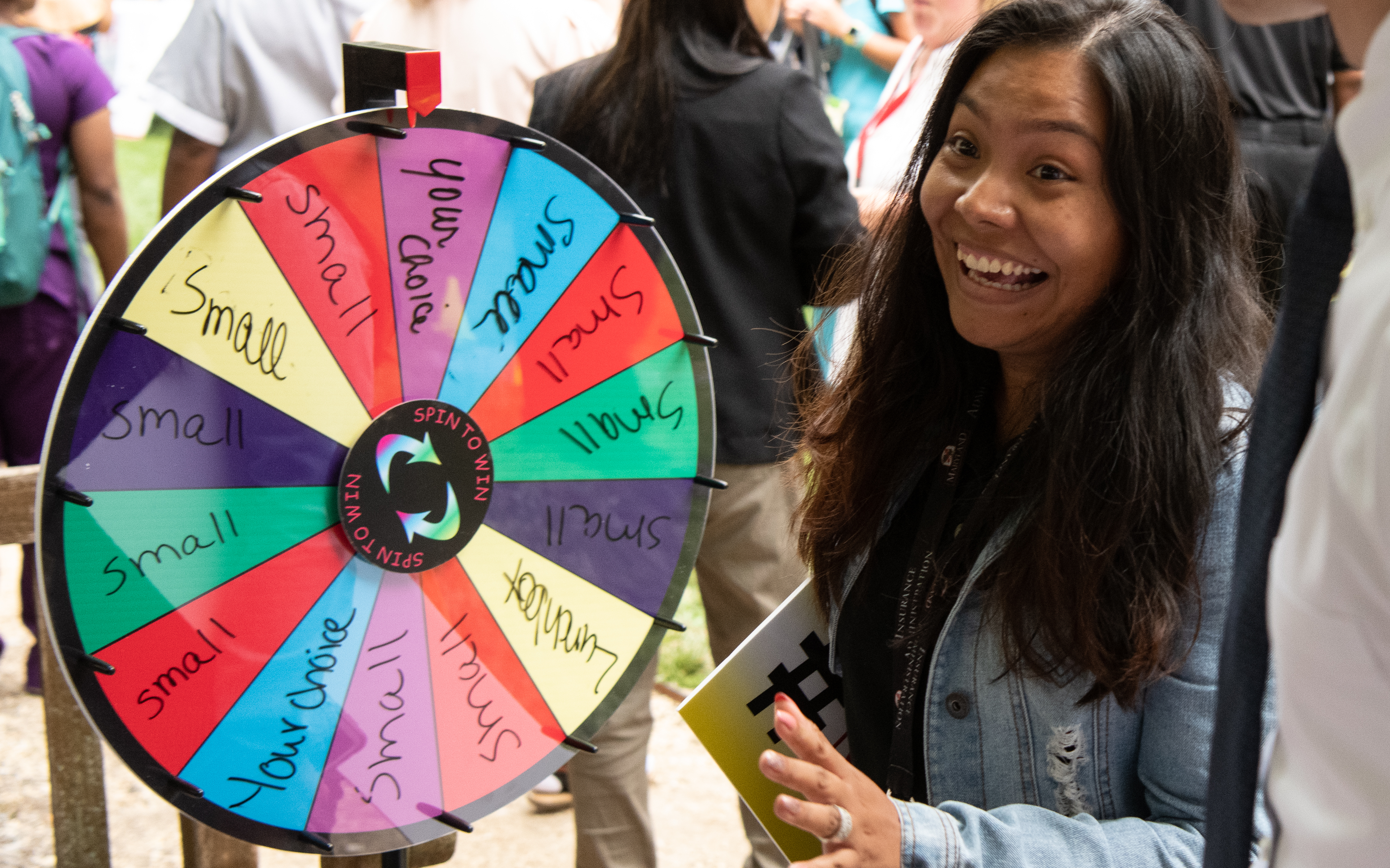 Students played games for UMB swag at Fall Fest 2019. 