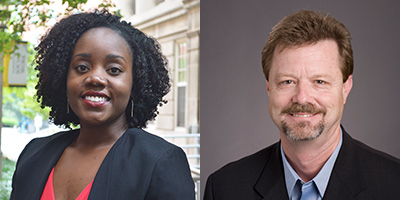 University of Maryland School of Social Work Assistant Professor Ericka Lewis and Professor Michael Woolley