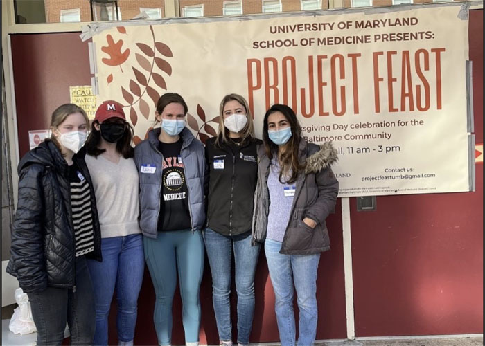 The University of Maryland School of Medicine hosts its annual student-led volunteer event, Project Feast.