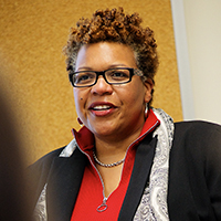 Tanya L. Sharpe, PhD, MSW, associate professor at the University of Maryland School of Social Work.