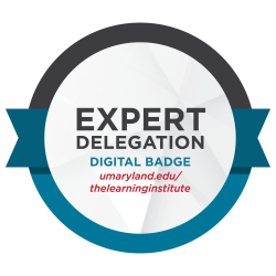Digital badge for Expert Delegation