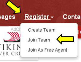 Register - join team