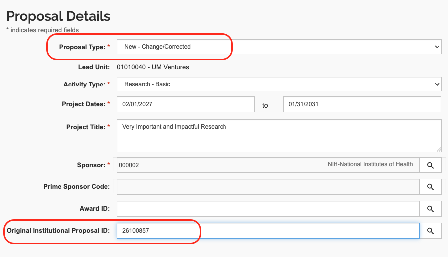Screenshot from Kuali Research showing the fields described in the web page.
