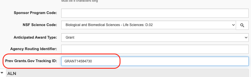 showing the field described in the web page.