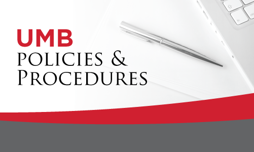 UMB Office of University Policy and Procedures
