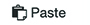 The paste icon next to the word paste