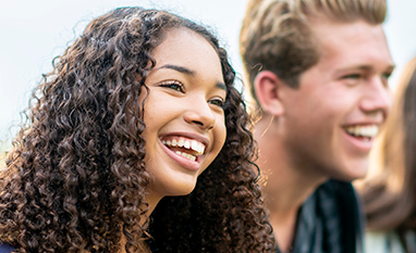 Students laughing