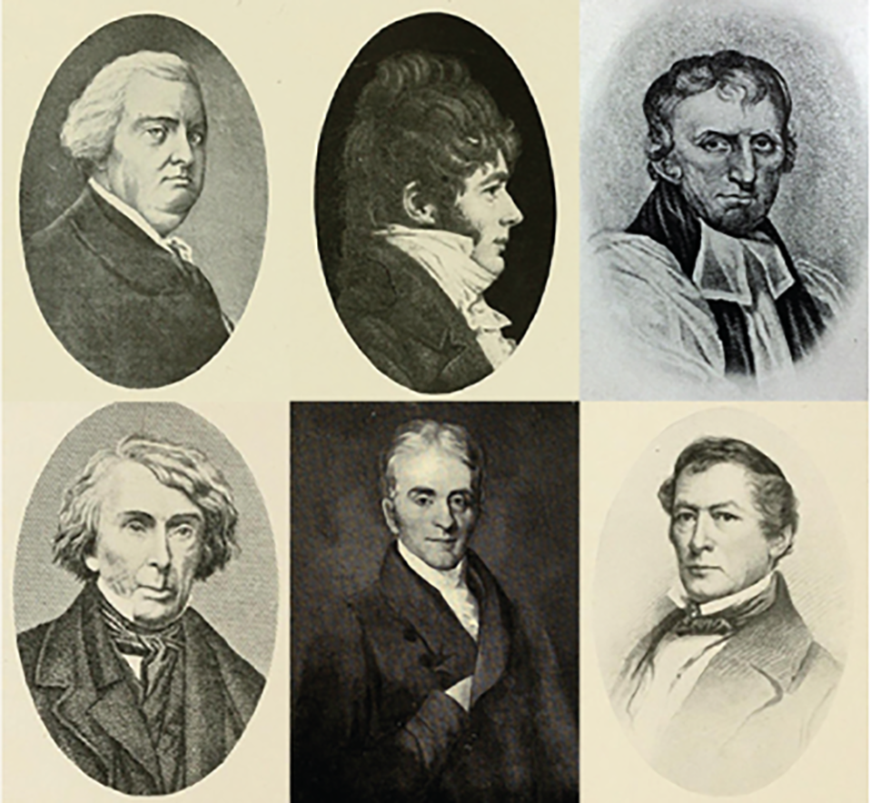 Old portraits of past UMB presidents