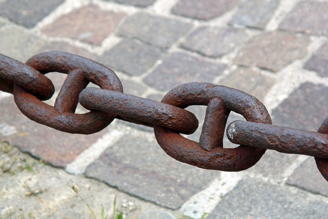 photo of a chain with links