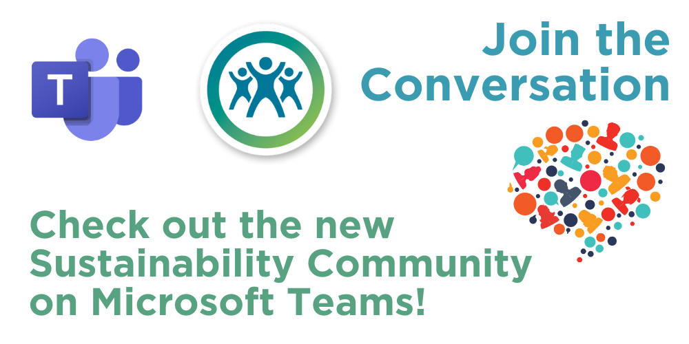 graphic to join Sustainability Community on Microsoft Teams